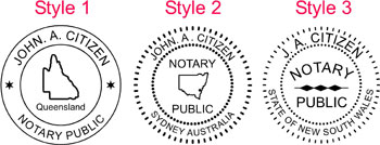 Folding Notary Seal Stamp