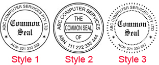 Common Seal Stamp Desk Gift Kit Common Seal Styles