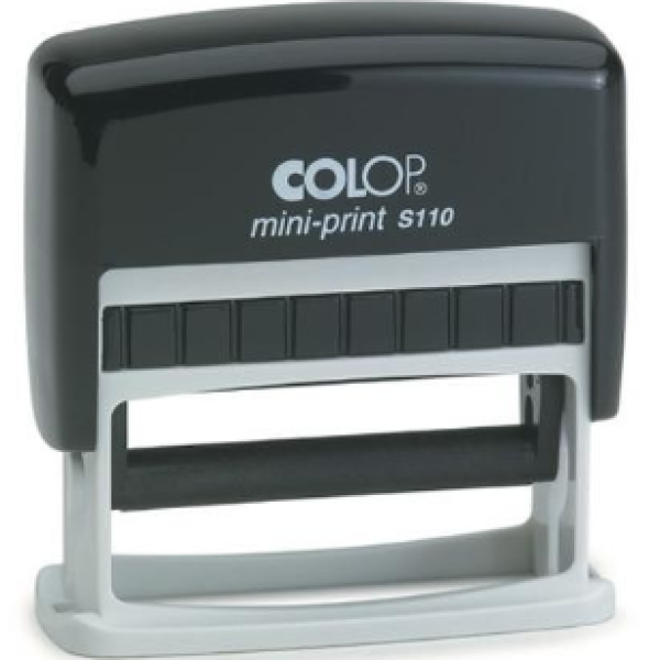 Colop Printer S 110 Mini Print Self Inking Rubber Stamp 50mm x 10mm