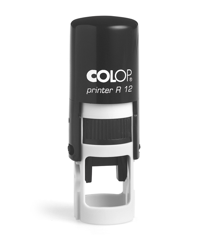 Colop R12 Round Self Inking Rubber Stamp 12mm diameter