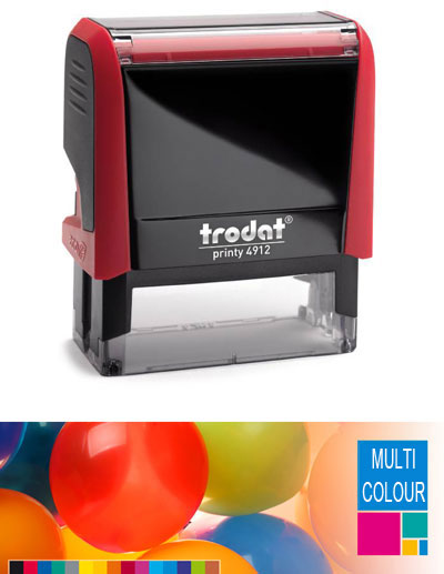 Multicolour Trodat Printy 4912 Self Inking Rubber Stamp  47mm x 18mm