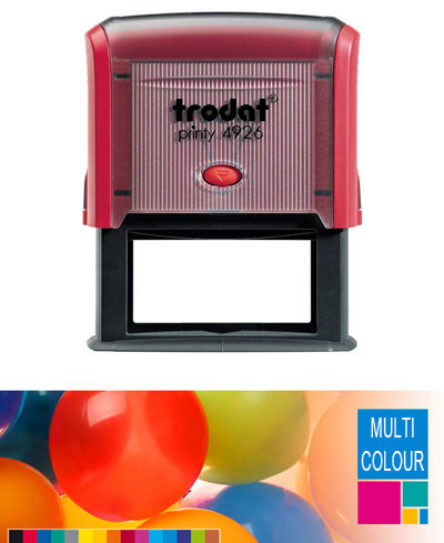 Multicolour Trodat Printy 4926 Self Inking Rubber Stamp  75mm x 38mm