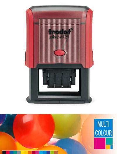 Multicolour Trodat Printy 4727 Dater Self Inking Rubber Stamp 60mm x 40mm