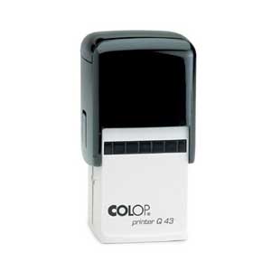 Colop Q43 Square Self Inking Rubber Stamp 43mm x 43mm