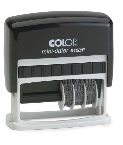Colop S120P Adjustable Date Stamp Self Inking 25mm x 10mm