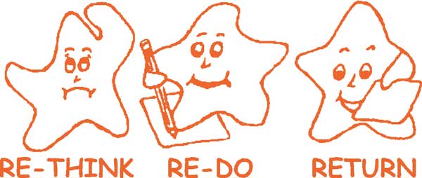 Teacher Stamp Re-think Re-do Return