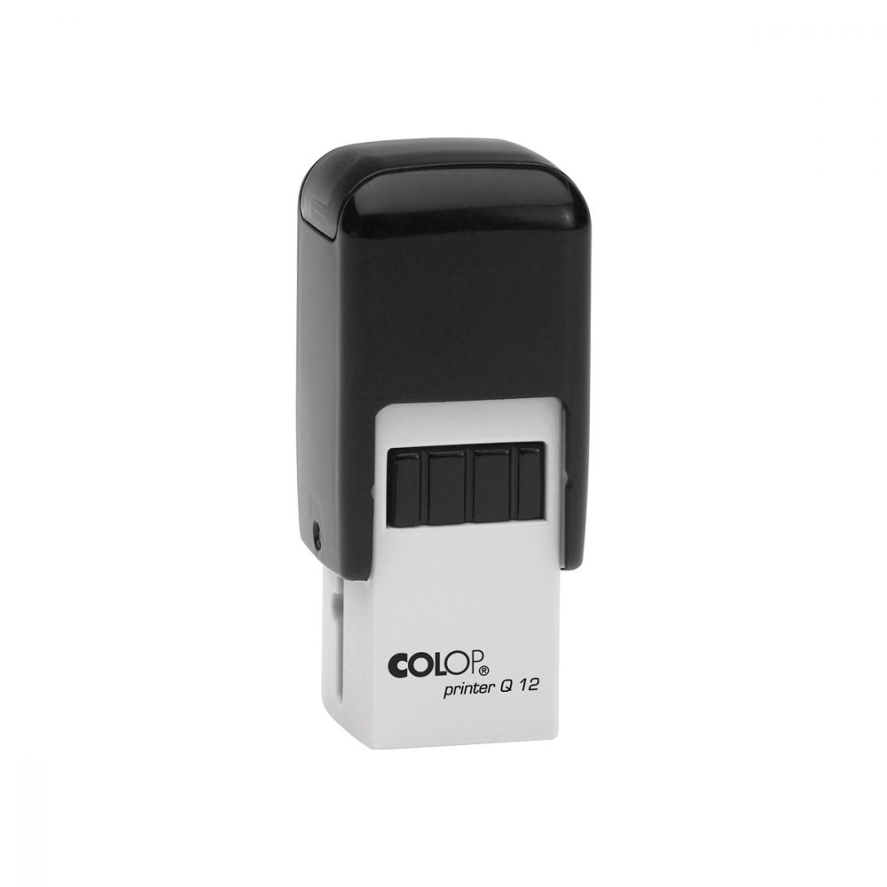 Colop Q12 Square Self Inking Rubber Stamp 12mm x 12mm