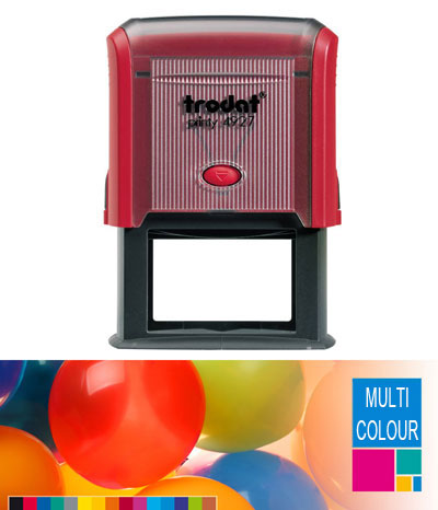 Multicolour Trodat Printy 4927 Self Inking Rubber Stamp 60mm x 40mm