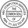 Common Seal self inking 40mm Style 2