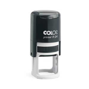 Colop R24 Round Self Inking Rubber Stamp 24mm diameter
