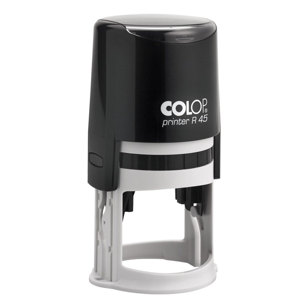 Colop R45 Round Self Inking Rubber Stamp 45mm diameter