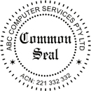 Common Seal self inking 55mm Style 3
