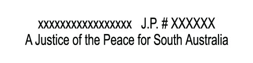 JP Stamp SA  Justice of the Peace for SA