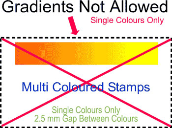 Multicolour Trodat Printy 4931 Self Inking Rubber Stamp 70mm x 30mm