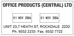 Colop P60 Dater Dual Adjustable Date and Date Stamp Self Inking 77mm x 38mm