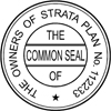 Strata Seal self inking 40mm Style 1