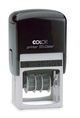 Colop P55 Dater Adjustable Date Stamp Self Inking Rubber Stamp 60mm x 40mm